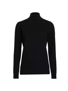 Кашемировый свитер с высоким воротником Saks Fifth Avenue, черный