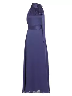 Платье Kayla с высоким воротником и завязками Sachin &amp; Babi, цвет deep cobalt