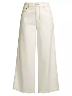 Укороченные широкие джинсы Sally Frances Valentine, цвет oyster