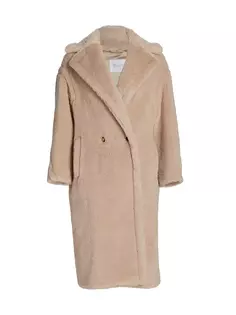 Пальто Tedgirl Icon с мишкой Тедди Max Mara, бежевый