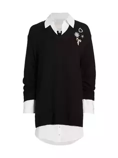 Платье-рубашка-свитер Santina Cinq À Sept, белый