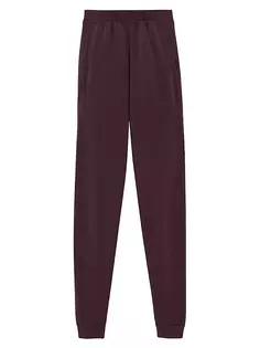 Спортивные штаны из шерсти Saint Laurent, цвет prune