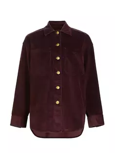 Вельветовая куртка-рубашка Lory Rag &amp; Bone, цвет burgundy