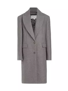 Однобортное шерстяное пальто Chesterfield Michael Kors Collection, цвет banker melange