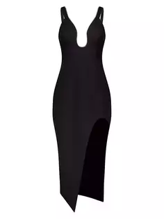 Украшенное платье-футляр миди Bcbgmaxazria, черный