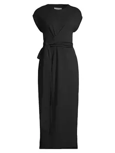 Платье миди Fei с завязками спереди Modern Citizen, черный