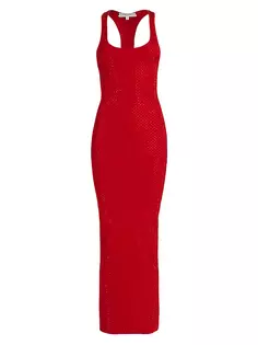 Платье макси Agathe с украшением Ronny Kobo, цвет exclusive crimson