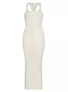 Платье макси Agathe с украшением Ronny Kobo, цвет pearl