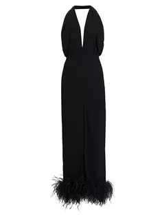 Платье Wake Isolde с перьями 16Arlington, черный