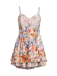 Мини-платье Isadora Numen с цветочным принтом Agua Bendita, многоцветный