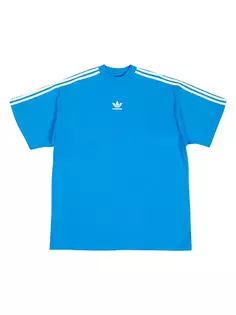 Футболка оверсайз Adidas/Balenciaga Balenciaga, синий