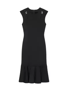 Платье Punto Milano с кристаллами Givenchy, черный