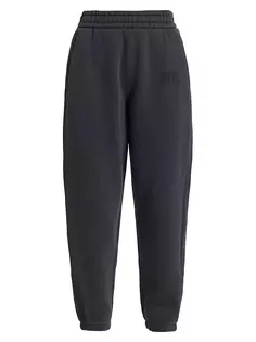 Спортивные брюки с логотипом Essential Terry Alexanderwang.T, цвет soft obsidian