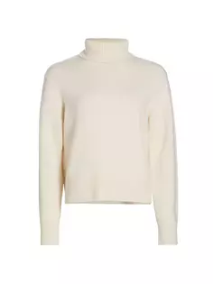 Кашемировый свитер с высоким воротником Frame, цвет cream
