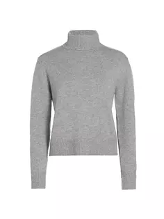 Кашемировый свитер с высоким воротником Frame, серый
