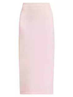 Шерстяная юбка-миди Matchmaker Zimmermann, цвет dusty pink
