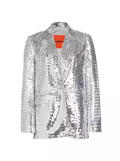 Куртка Lennox с пайетками Simon Miller, цвет satellite silver
