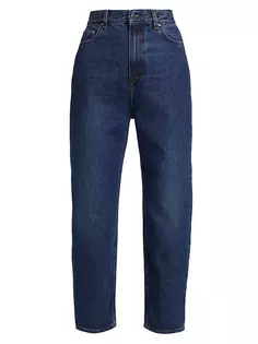 Зауженные джинсы прямого кроя Toteme, синий