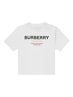 Футболка с принтом Cedar Horseferry Burberry, белый