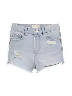 Обрезанные джинсовые шорты Lucy для маленьких девочек и девочек Dl1961 Premium Denim, цвет pool side