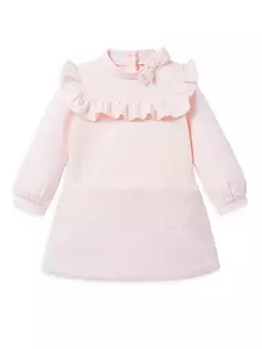 Платье из искусственного меха с оборками для маленьких девочек и девочек Janie And Jack, розовый