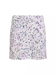 Мини-юбка RLX с принтом для гольфа и тенниса Rlx Ralph Lauren, цвет isle petals