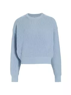 Хлопковый свитер с длинными рукавами Reformation, цвет mineral