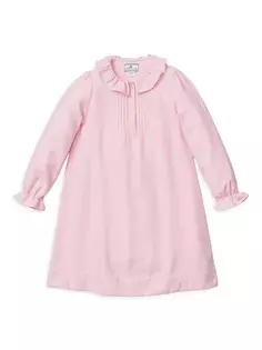 Фланелевая ночная рубашка Victoria для маленьких девочек, маленьких девочек и девочек Petite Plume, розовый