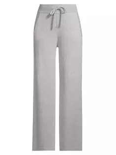 Прямые брюки-свитер с высокой посадкой Eberjey, серый