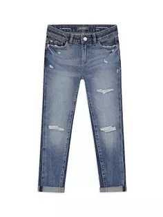 Двухцветные джинсы скинни Little Girl&apos;s &amp; Girl&apos;s Harper Dl1961 Premium Denim, цвет twilight hour