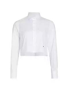 Оригинальная укороченная рубашка Hommegirls, белый