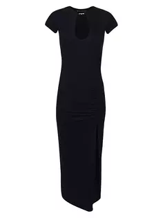 Платье макси Anya Keyhole со сборками Vix By Paula Hermanny, черный