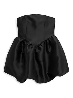 Атласное платье Oona для девочек Katiej Nyc, черный