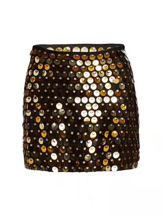 Мини-юбка Mina с пайетками Line &amp; Dot, золото