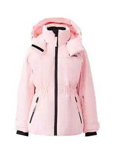 Эластичная пуховая лыжная куртка Moon-T для маленьких девочек и девочек Mackage, цвет milkshake