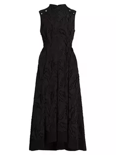 Жаккардовое платье миди Shadow Vines 3.1 Phillip Lim, черный