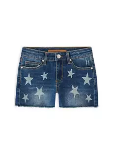Обрезанные джинсовые шорты с драконом для маленьких девочек и девочек Joe&apos;S Jeans, синий