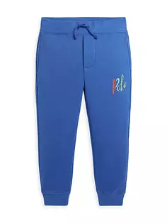 Спортивные штаны с графическим рисунком для маленьких мальчиков и мальчиков Polo Ralph Lauren, цвет sapphire star