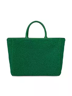Уютная большая сумка из шерпы Stoney Clover Lane, цвет emerald