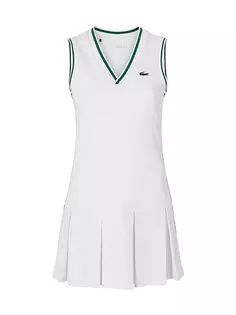 Теннисное платье из пике Lacoste x Bandier Performance Lacoste X Bandier, белый