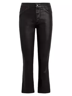 Укороченные джинсы Callie со средней посадкой и покрытием Joe&apos;S Jeans, черный