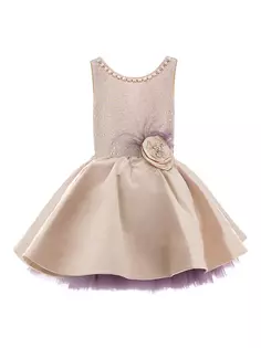 Платье Naramore для маленьких девочек, маленьких девочек и девочек Moustache, цвет beige pink
