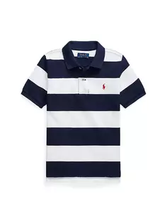 Полосатая рубашка-поло для маленьких мальчиков и мальчиков Polo Ralph Lauren, белый