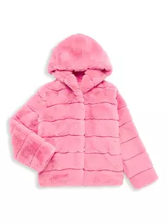 Куртка Goldie из искусственного меха для маленьких девочек и девочек Apparis, цвет lolly pink