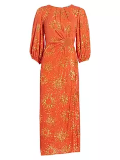 Платье миди с вырезами и пайетками Sunny Mood Farm Rio, цвет orange