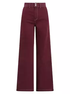Широкие брюки Allana из хлопковой смеси Joe&apos;S Jeans, цвет port royale