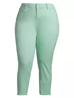 Джинсы-бойфренды со средней посадкой Slink Jeans, Plus Size, цвет pistachio
