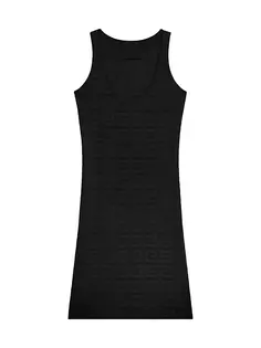 Трикотажное мини-платье без рукавов с монограммой Givenchy, черный