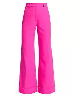 Широкие креповые брюки с высокой талией Mavis Generation Love, пурпурный