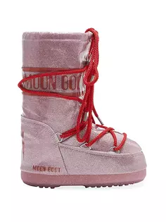 Ботинки Girl&apos;s Icon с блестками Moon Moon Boot, розовый